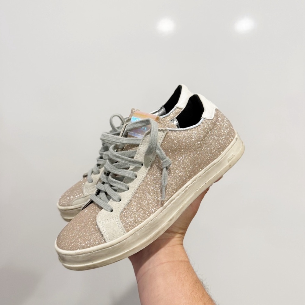 P448 Women's John Glitter Lace-Up Sneakers